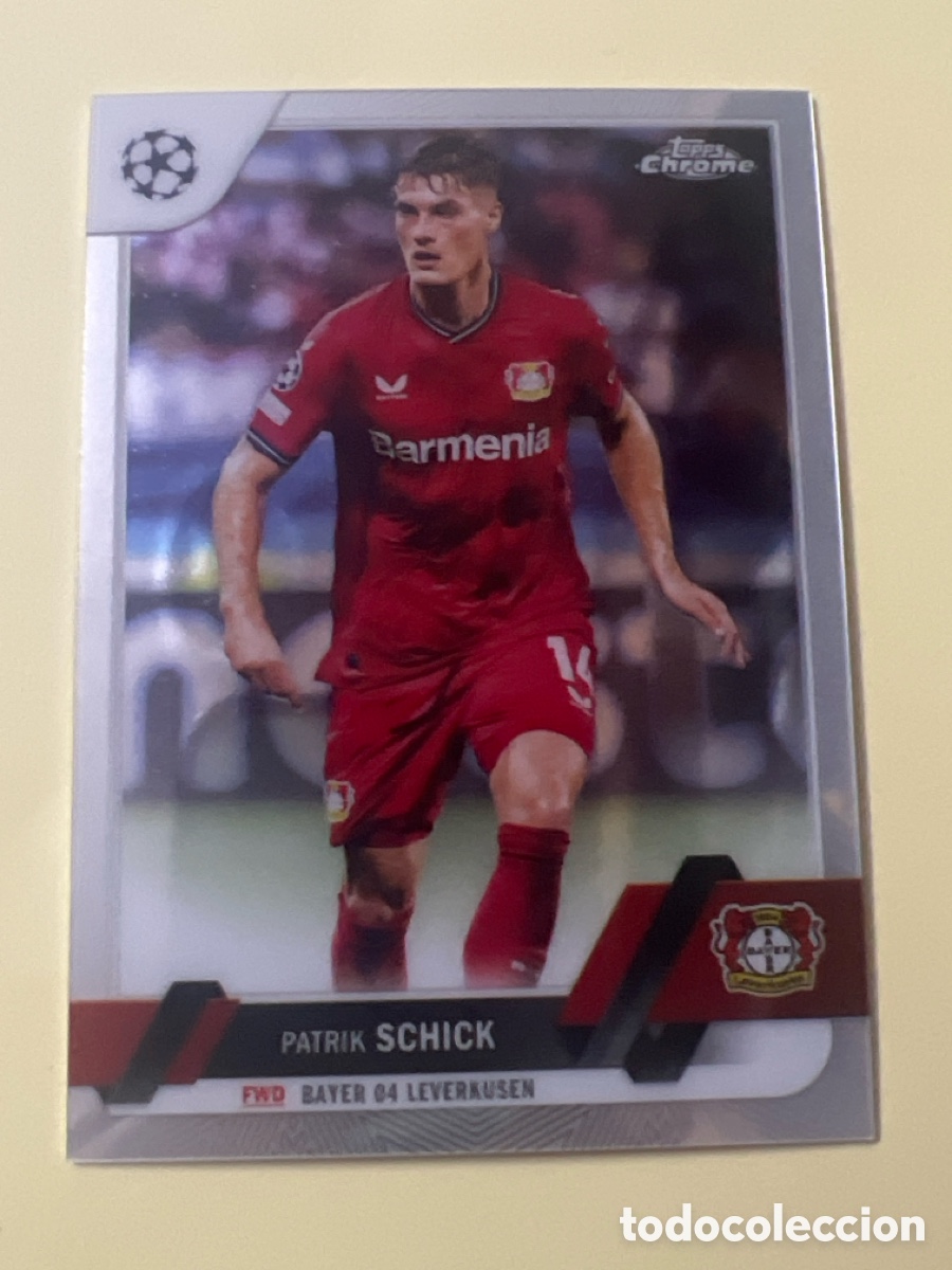 Cromos de f&uacute;tbol: C2784. 190 PATRICK SCHICK Bayer Leverkusen Topps Chrome UEFA Club Competitions 2022 2023 22 23 FIFA