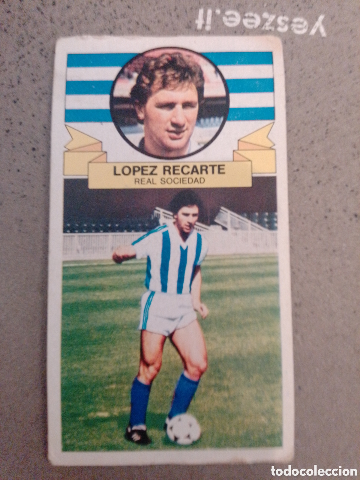 Cromos de Futebol: LOPEZ RECARTE REAL SOCIEDAD FICHAJE 2 1985-86 ESTE SIN PEGAR
