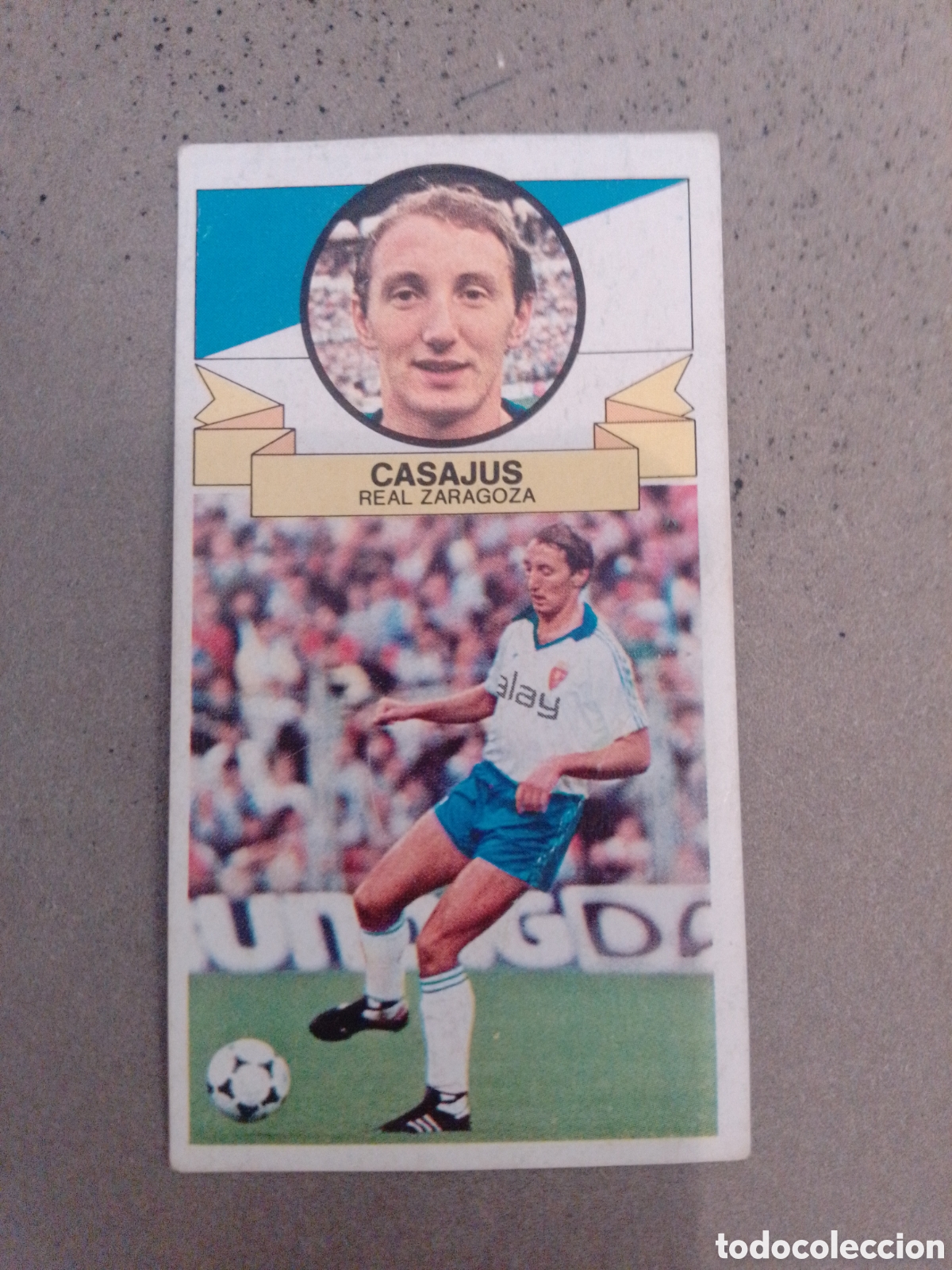 Cromos de f&uacute;tbol: CASAJUS ZARAGOZA 1985-86 ESTE SIN PEGAR