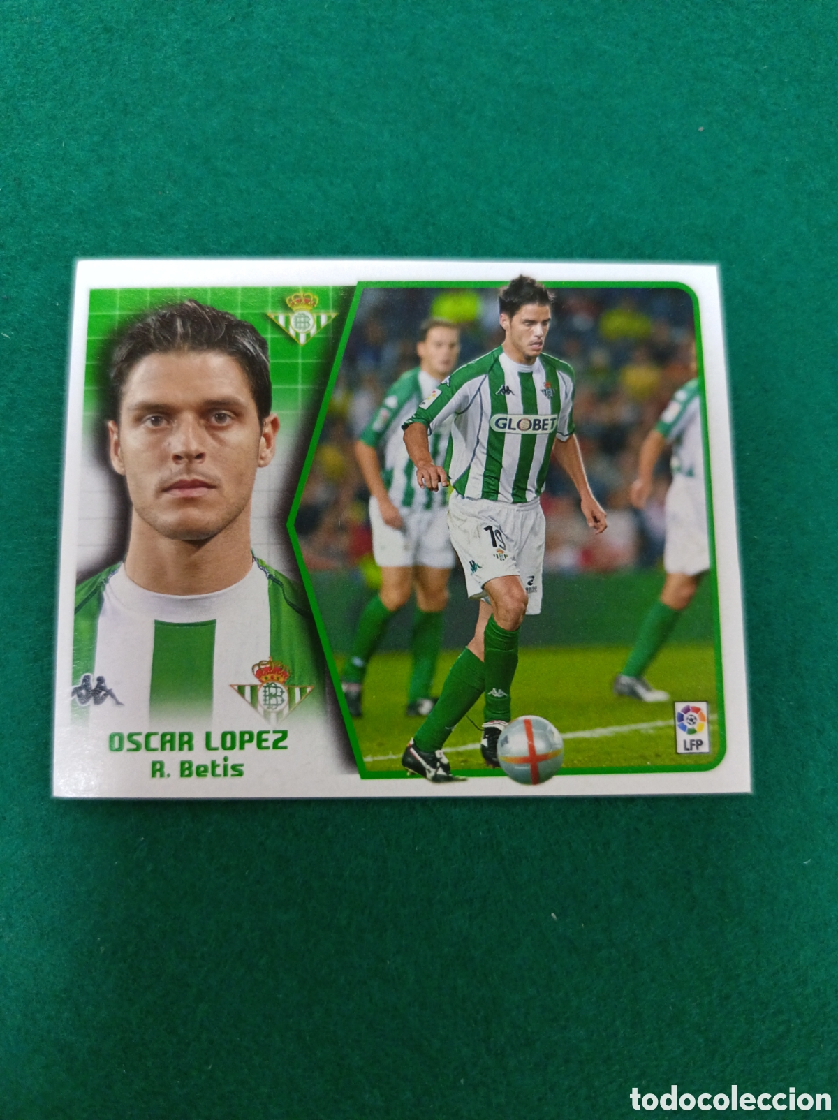Cromos de f&uacute;tbol: Cromo Oscar Lopez, coloca. Liga 2005 2006. Nunca pegado. Betis
