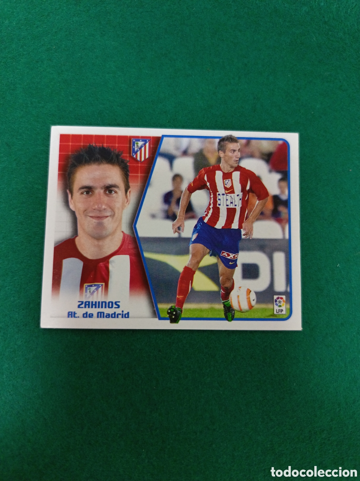 Cromos de f&uacute;tbol: Cromo Zahinos, coloca. Liga 2005 2006. Nunca pegado. Atl&eacute;tico de Madrid.