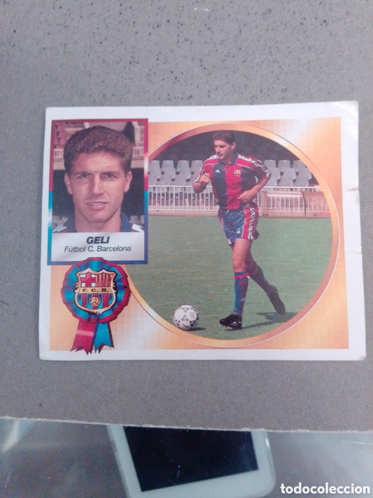 Cromos de f&uacute;tbol: GELI BARCELONA BAJA 1994-95 ESTE SIN PEGAR