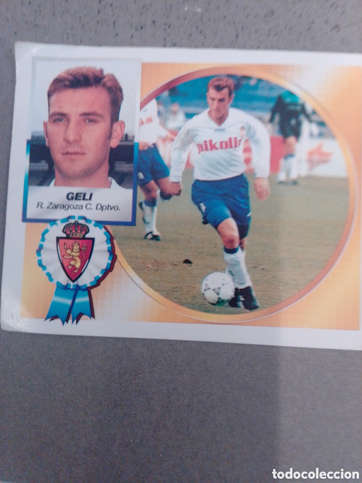 Cromos de f&uacute;tbol: GELI ZARAGOZA FICHAJE 17 1994-95 ESTE SIN PEGAR