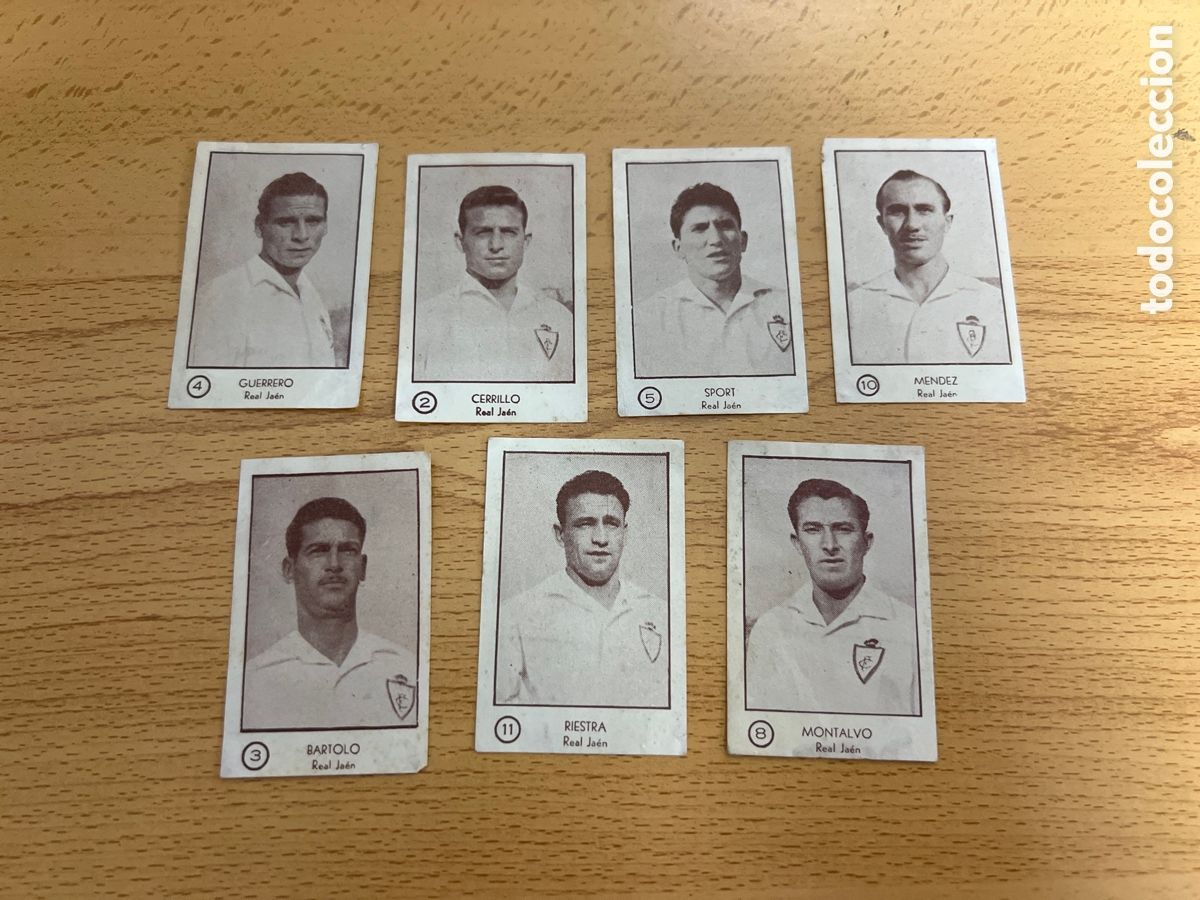 Cromos de Futebol: 1953 EDICIONES ARGA REAL JAEN CF LOTE DE 7 DESPEGADOS