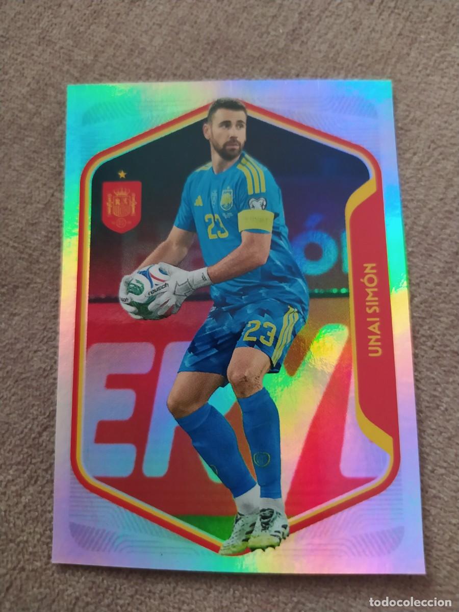 Cromos de f&uacute;tbol: Pegatina 10 Unai Sim&oacute;n Espa&ntilde;a Mundial 2026 Carrefour Panini
