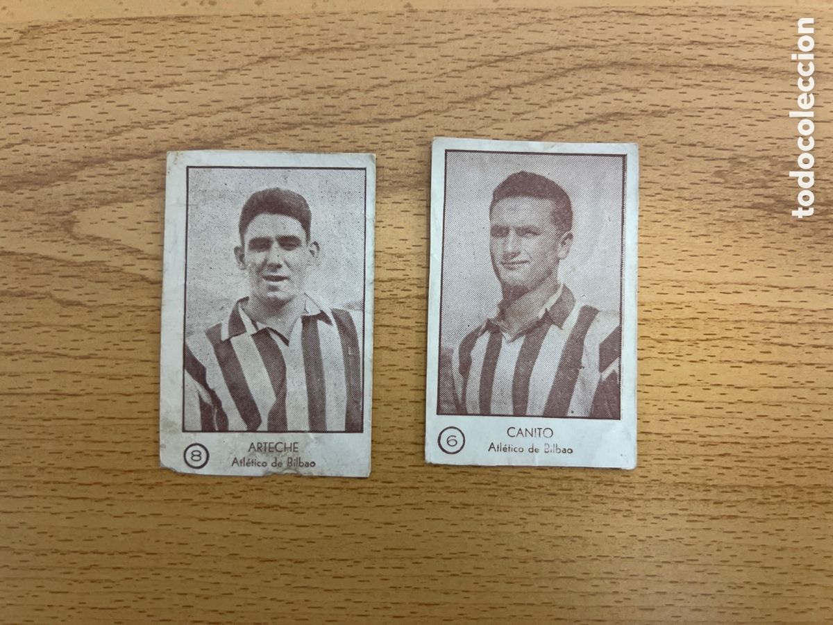 Cromos de Futebol: 1953 EDICIONES ARGA ATH BILBAO LOTE DE 2 DESPEGADOS