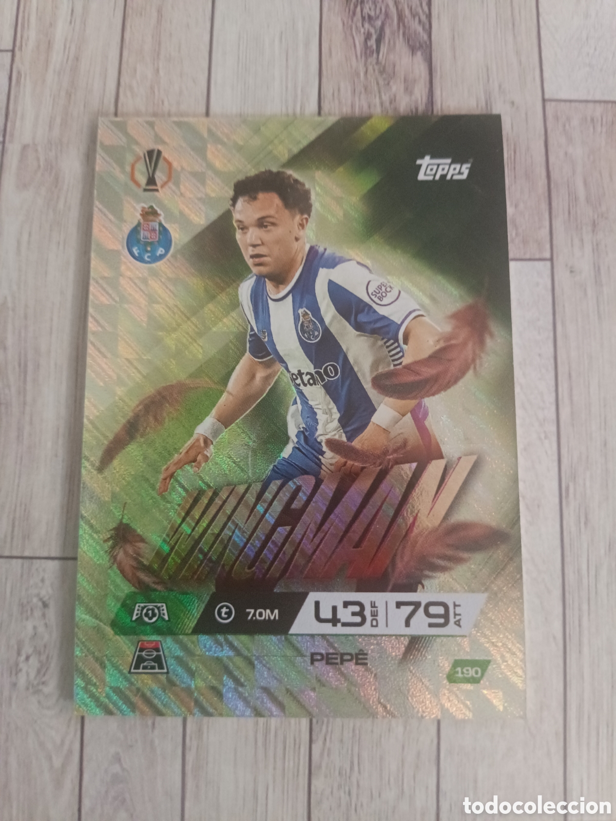 Cromos de f&uacute;tbol: 190 PEPE OPORTO PORTO FC WINGMAN CHAMPIONS MATCH ATTAX EXTRA 2025 2026 TOPPS 25 26