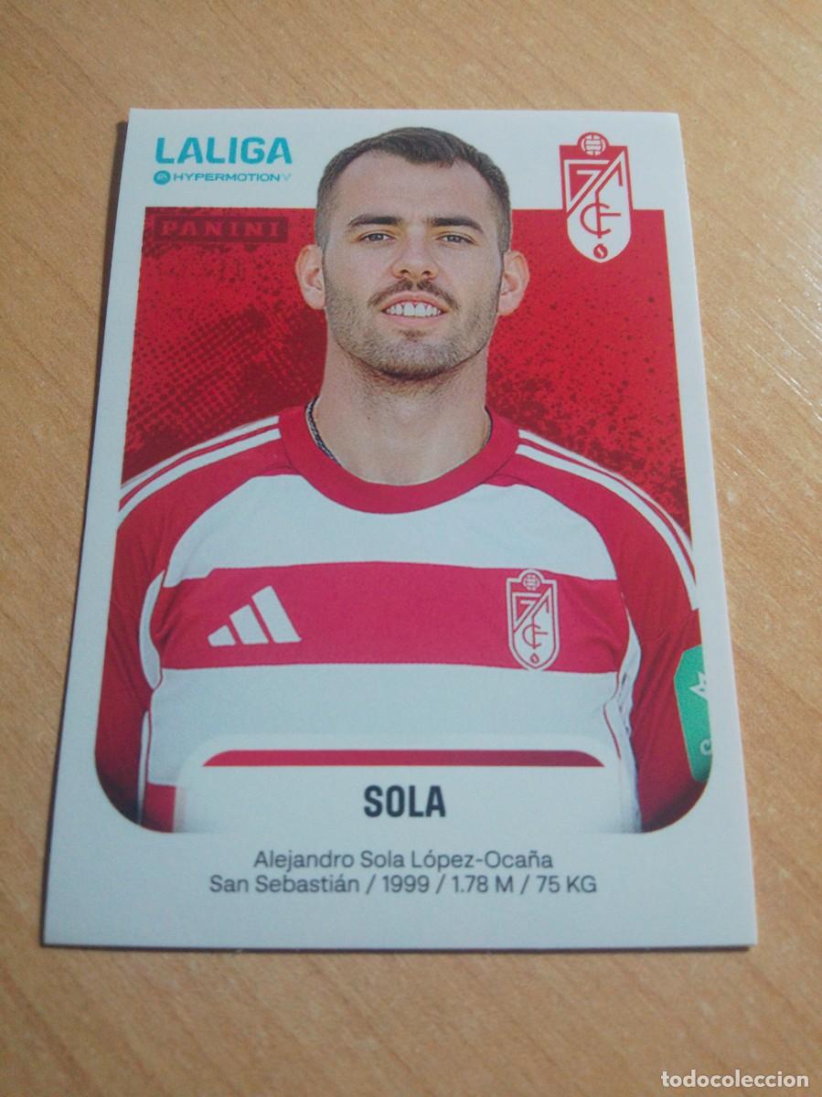 Cromos de f&uacute;tbol: 215 SOLA DEL GRANADA 2&ordf; DIVISION HYPERMOTION 25 26 PANINI 2025 2026 NUEVO
