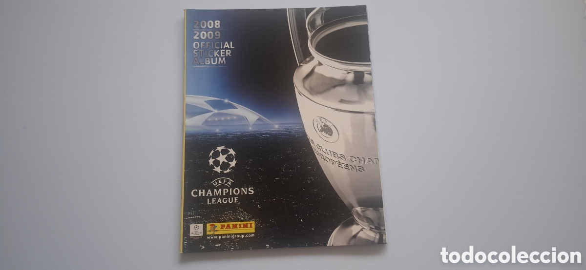 Cromos de f&uacute;tbol: ALBUM UEFA CHAMPIONS LEAGUE 2008 2009 08 09 VACIO PLANCHA