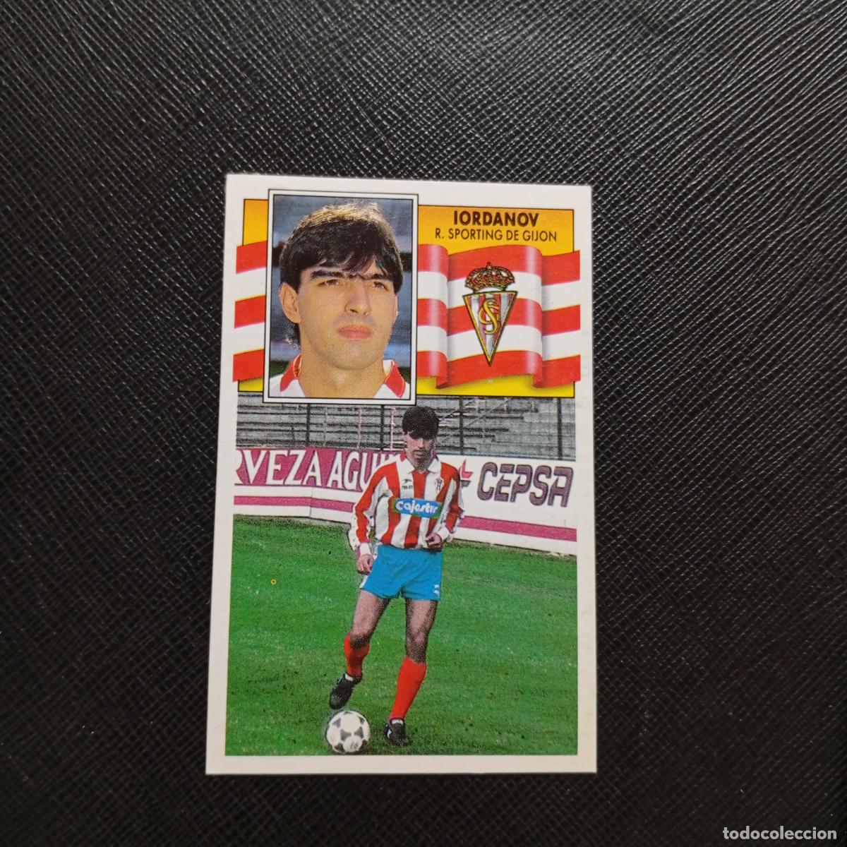 Cromos de f&uacute;tbol: IORDANOV SPORTING GIJON ESTE 1990 1991 CROMO FUTBOL LIGA 90 91 - DESPEGADO - A37 PG109 FICHAJE 24