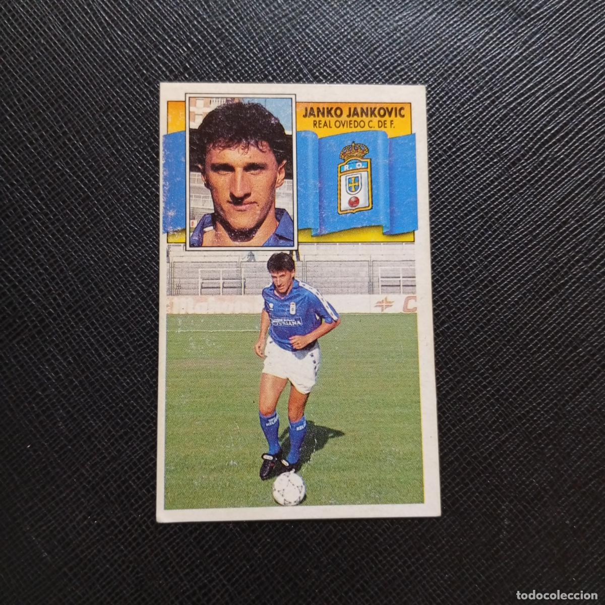 Cromos de f&uacute;tbol: JANKO JANKOVIC OVIEDO ESTE 1990 1991 CROMO FUTBOL LIGA 90 91 - DESPEGADO - A37 PG109 FICHAJE 25