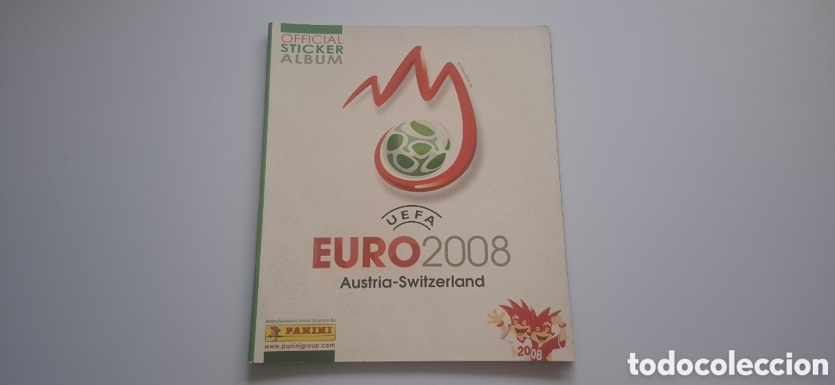 Cromos de f&uacute;tbol: ALBUM UEFA EURO 2008 AUSTRIA SUIZA VACIO PLANCHA