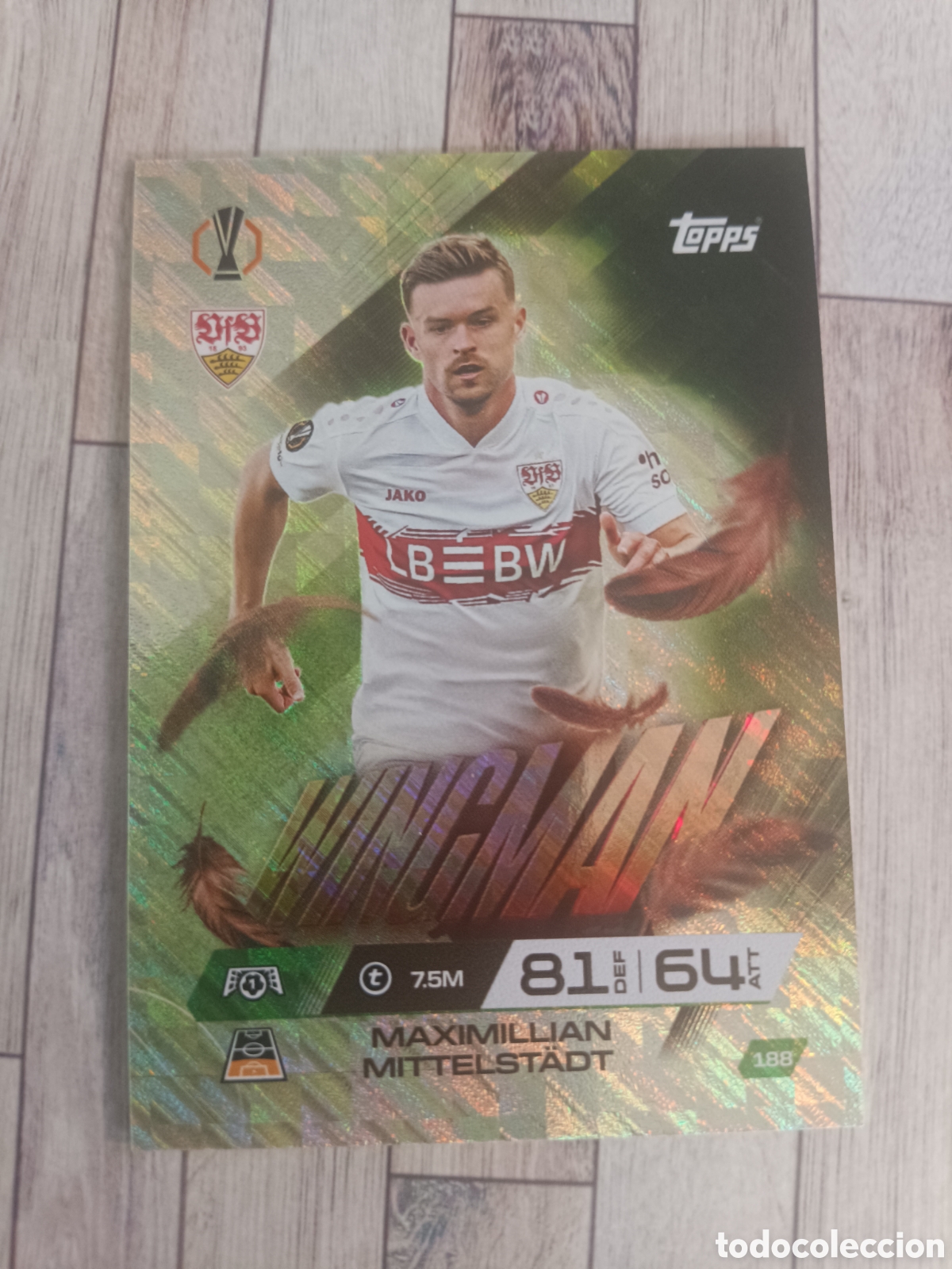 Cromos de f&uacute;tbol: 188 MAXIMILIAN MITTELSTADT STUTTGART WINGMAN CHAMPIONS MATCH ATTAX EXTRA 2025 2026 TOPPS 25 26