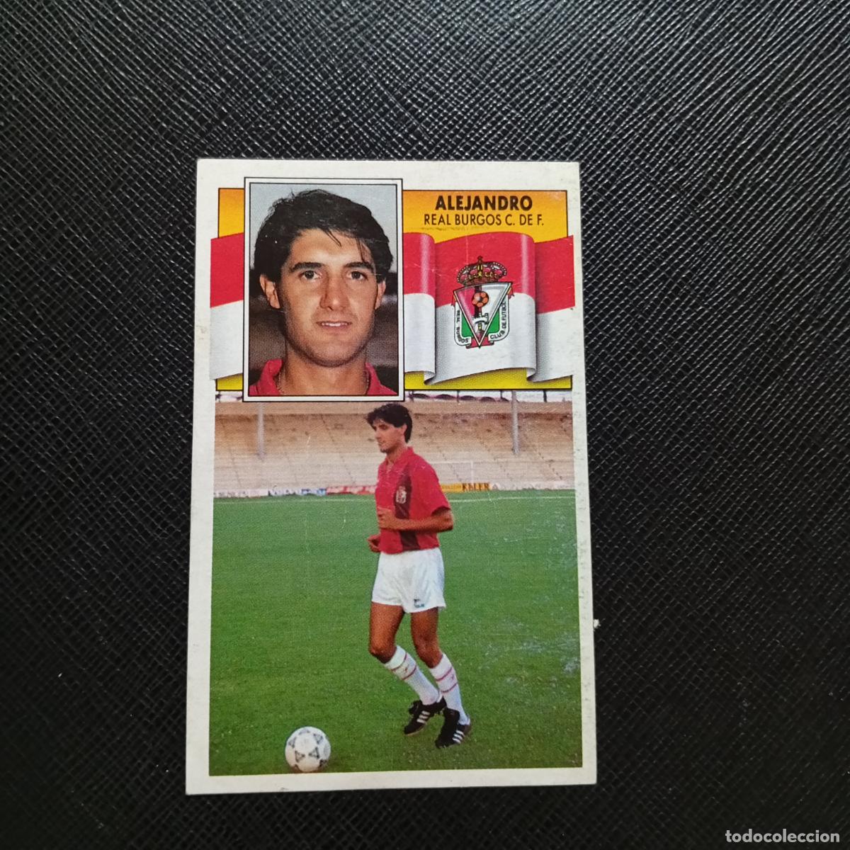 Cromos de f&uacute;tbol: ALEJANDRO BURGOS ESTE 1990 1991 CROMO FUTBOL LIGA 90 91 - DESPEGADO - A37 PG109 FICHAJE 27
