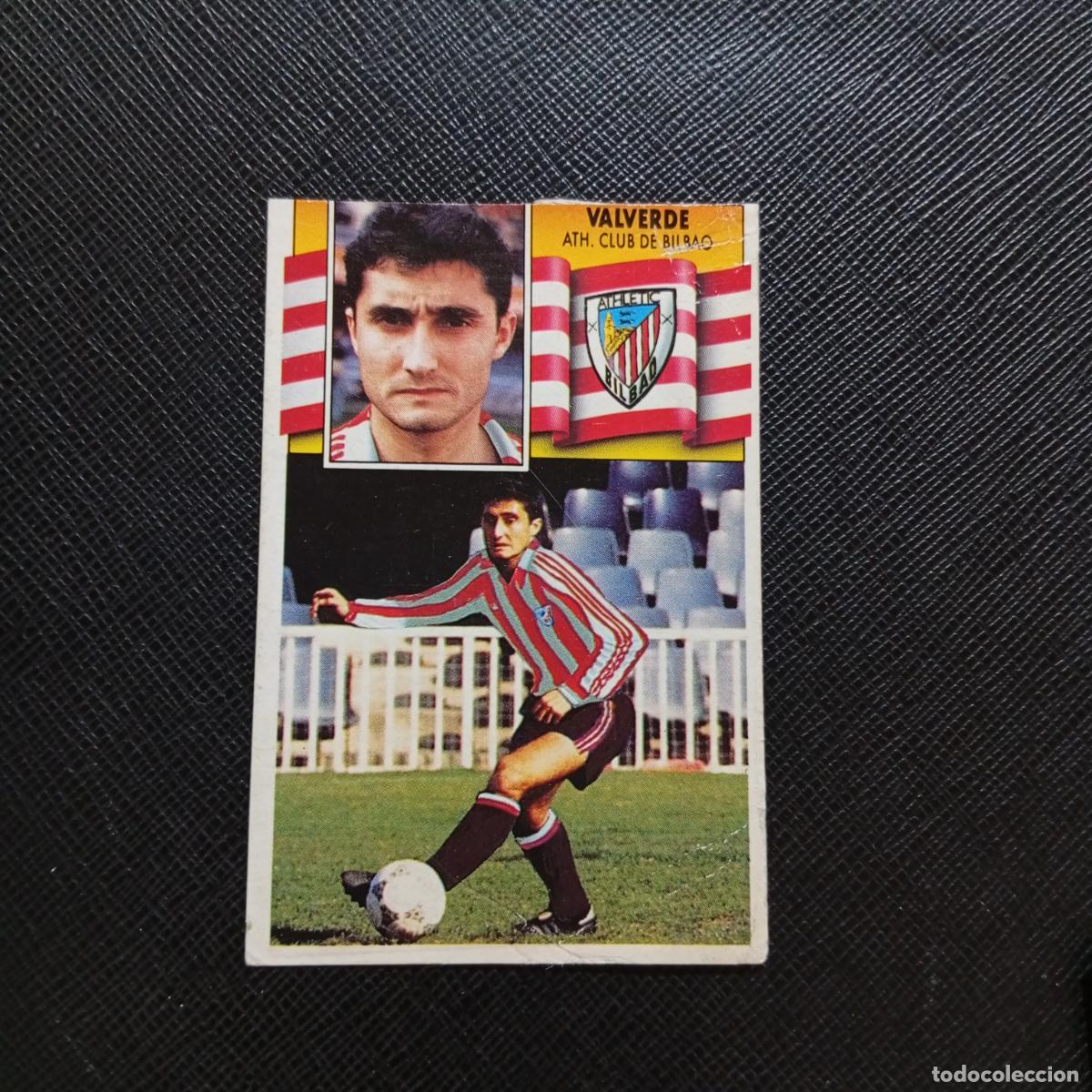 Football Stickers: VALVERDE BILBAO ESTE 1990 1991 CROMO FUTBOL LIGA 90 91 - DESPEGADO - A37 PG109 FICHAJE 36