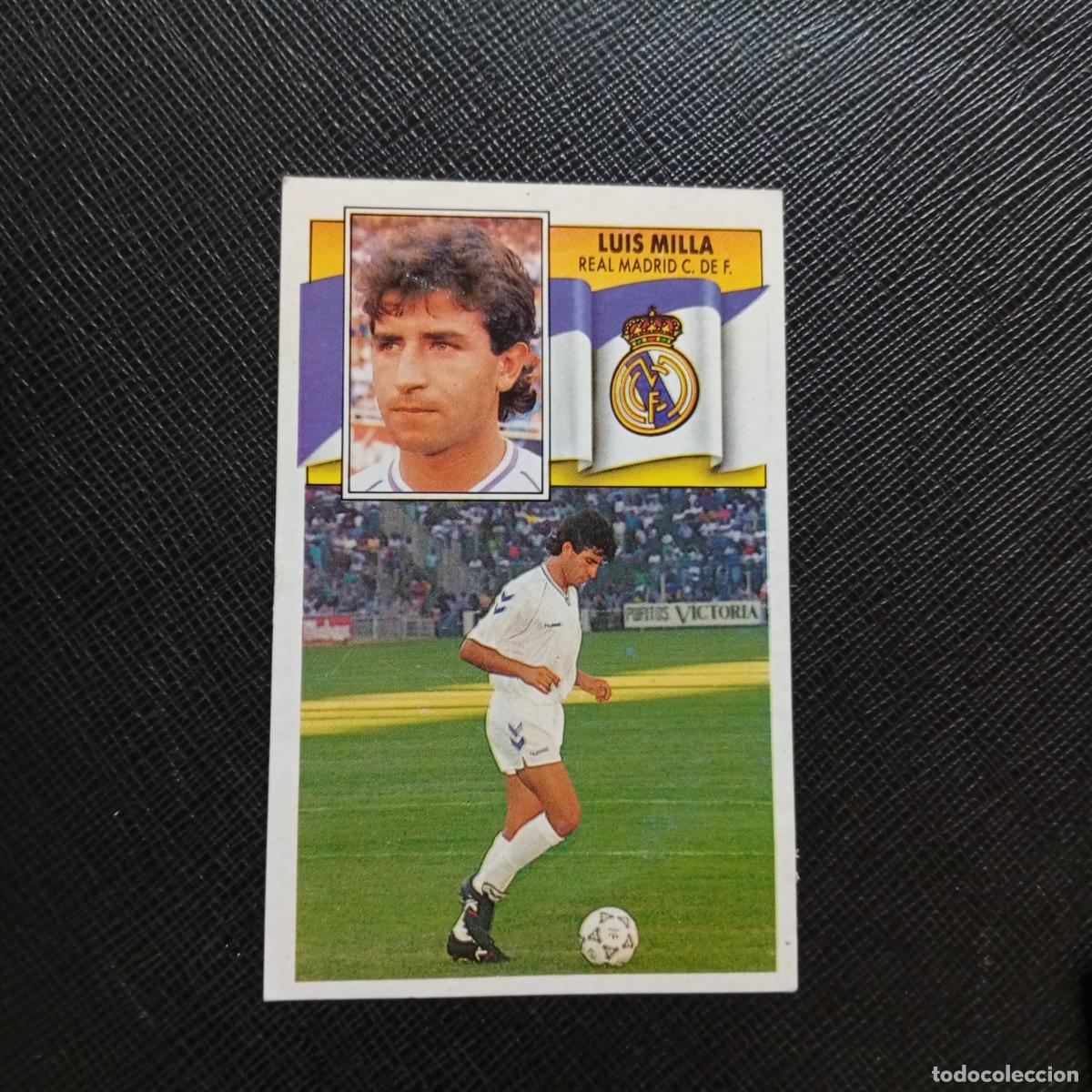Cromos de f&uacute;tbol: LUIS MILLA REAL MADRID ESTE 1990 1991 CROMO FUTBOL LIGA 90 91 - DESPEGADO - A37 PG118 FICHAJE 35