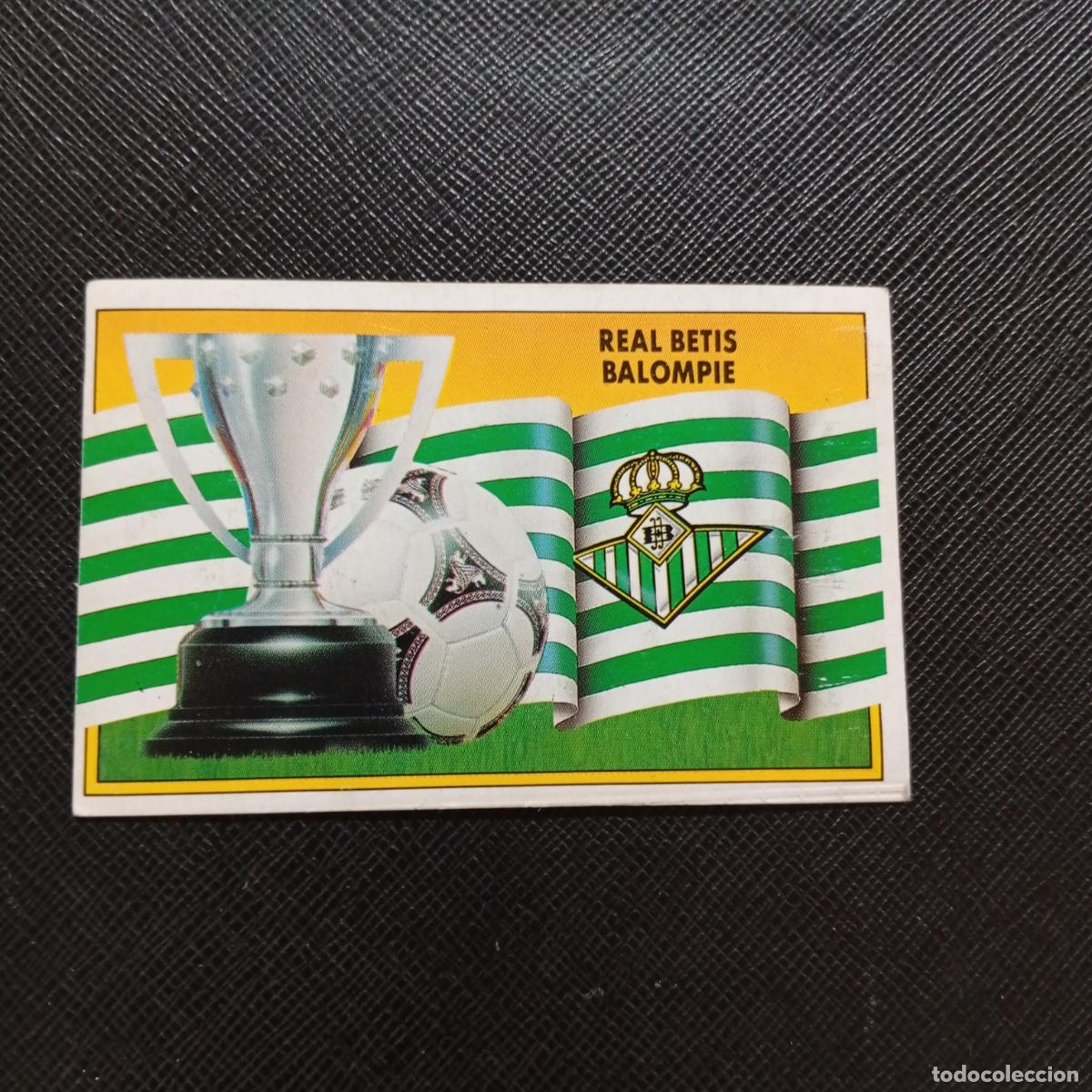 Cromos de f&uacute;tbol: ESCUDO REAL BETIS ESTE 1990 1991 CROMO FUTBOL LIGA 90 91 - DESPEGADO - A37 PG118
