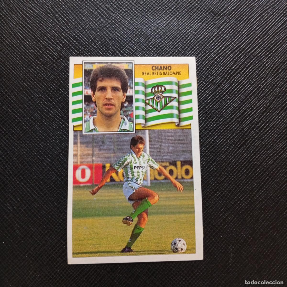 Cromos de f&uacute;tbol: CHANO REAL BETIS ESTE 1990 1991 CROMO FUTBOL LIGA 90 91 - DESPEGADO - A37 PG118