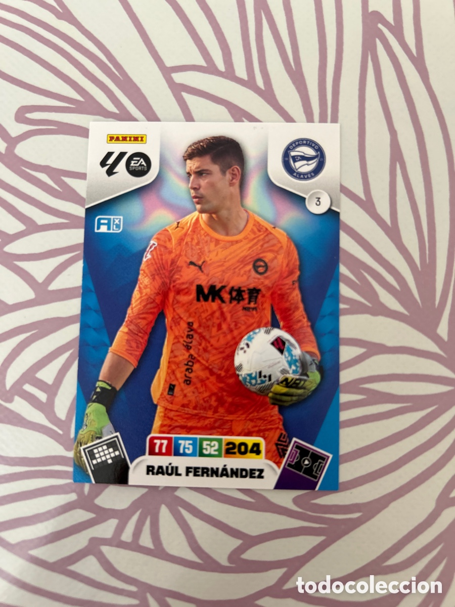 Cromos de f&uacute;tbol: Ra&uacute;l Fern&aacute;ndez (3) liga 2025-2026
