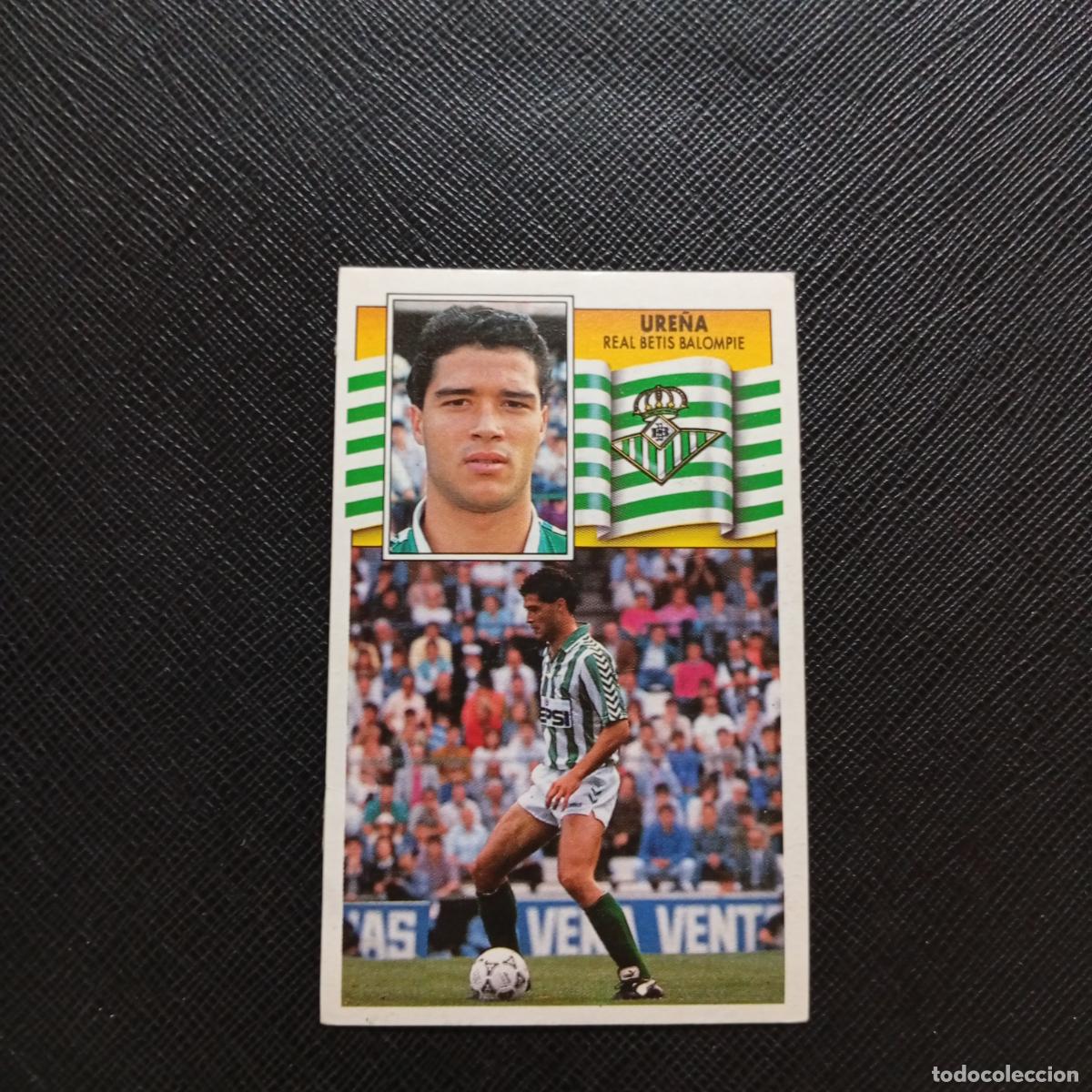 Cromos de f&uacute;tbol: URE&Ntilde;A REAL BETIS ESTE 1990 1991 CROMO FUTBOL LIGA 90 91 - DESPEGADO - A37 PG118