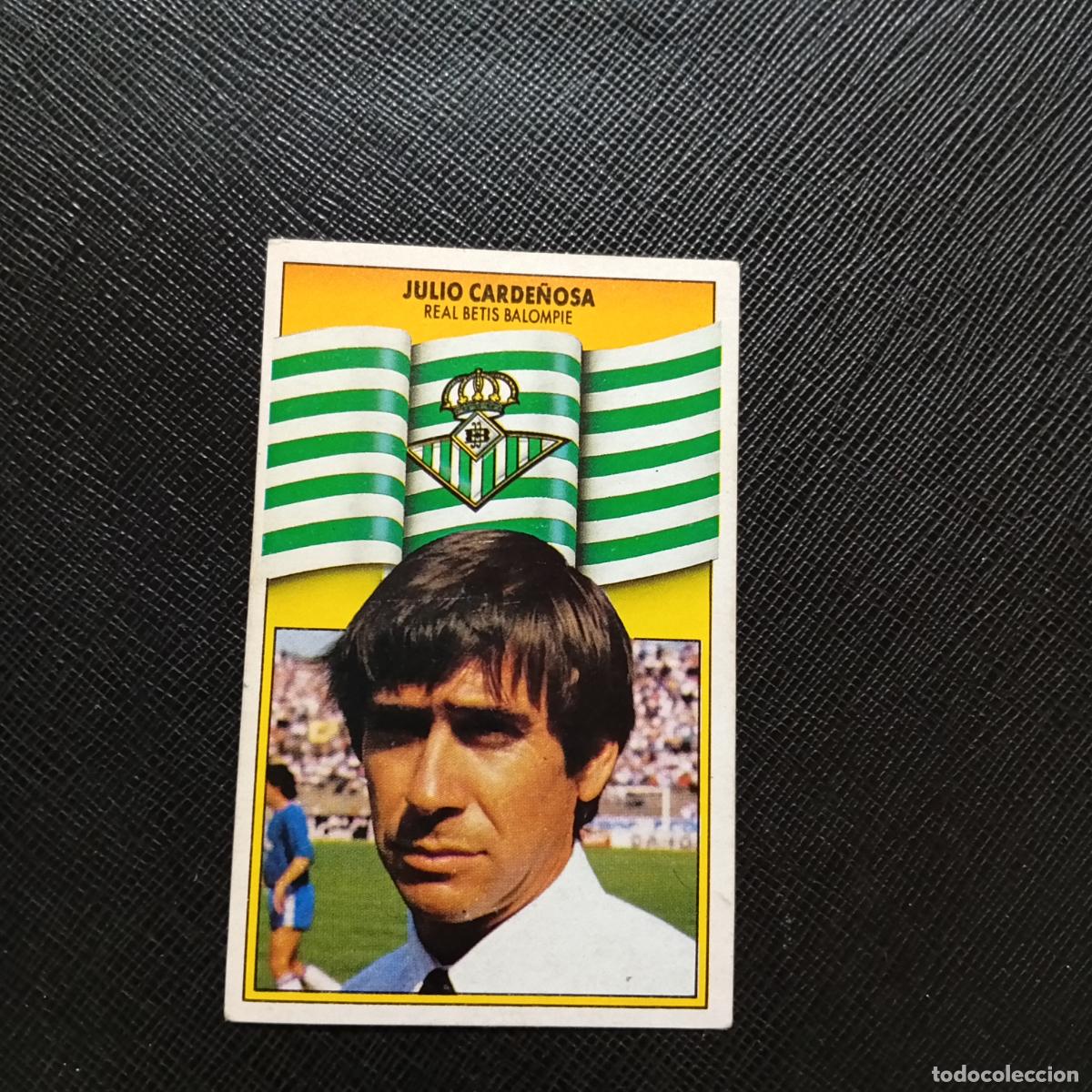 Cartes &agrave; collectionner de Football: JULIO CARDE&Ntilde;OSA REAL BETIS ESTE 1990 1991 CROMO FUTBOL LIGA 90 91 - DESPEGADO - A37 PG118