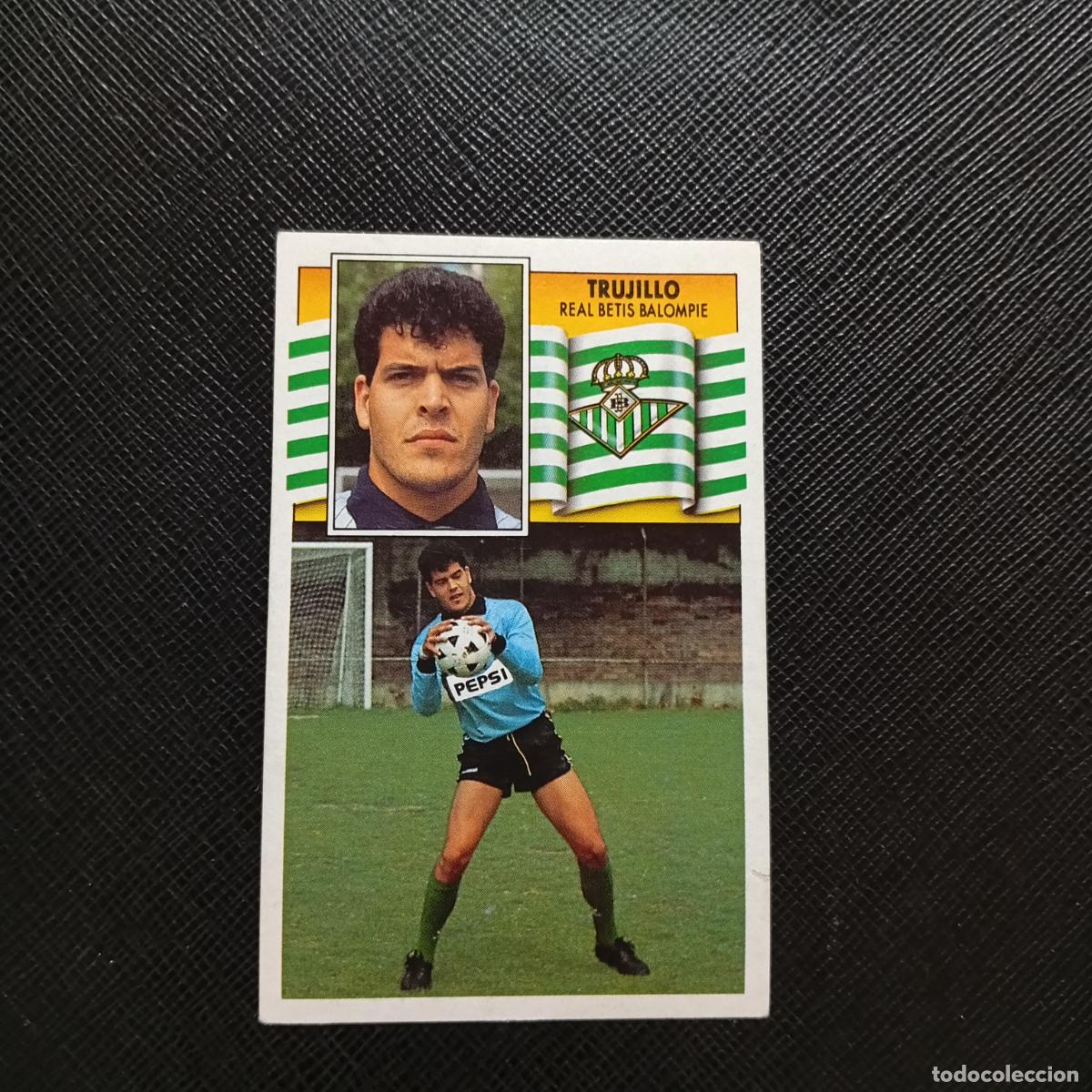 Cromos de f&uacute;tbol: TRUJILLO REAL BETIS ESTE 1990 1991 CROMO FUTBOL LIGA 90 91 - DESPEGADO - A37 PG118