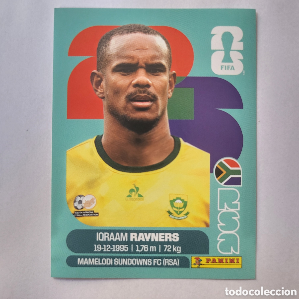 Cromos de f&uacute;tbol: RSA 18 Ioraam Rayners [Sticker] / FIFA World Cup 2026