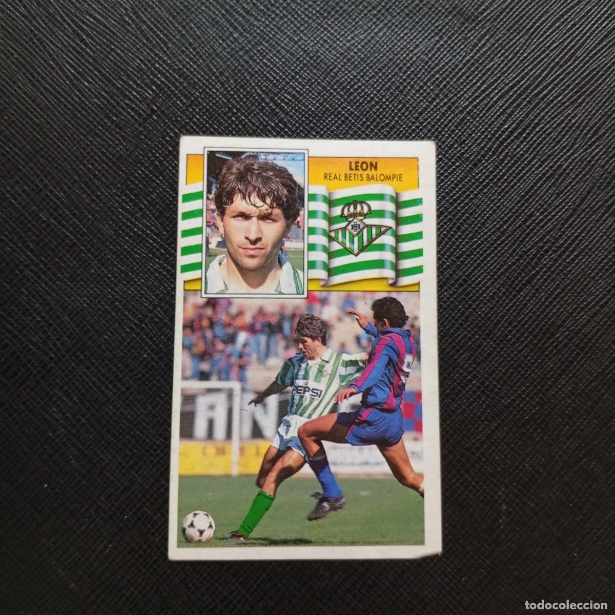 Cromos de f&uacute;tbol: LEON REAL BETIS ESTE 1990 1991 CROMO FUTBOL LIGA 90 91 - DESPEGADO - A37 PG118
