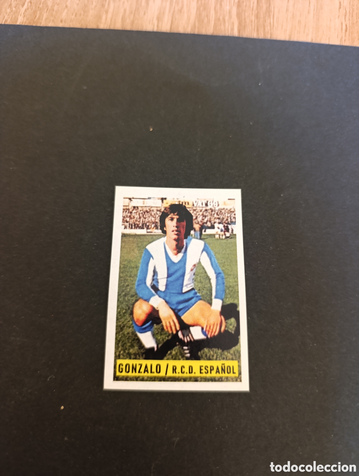 Cromos de f&uacute;tbol: Cromo Gonzalo RCD Espa&ntilde;ol Liga Este 74 75, ampliaci&oacute;n de la colecci&oacute;n