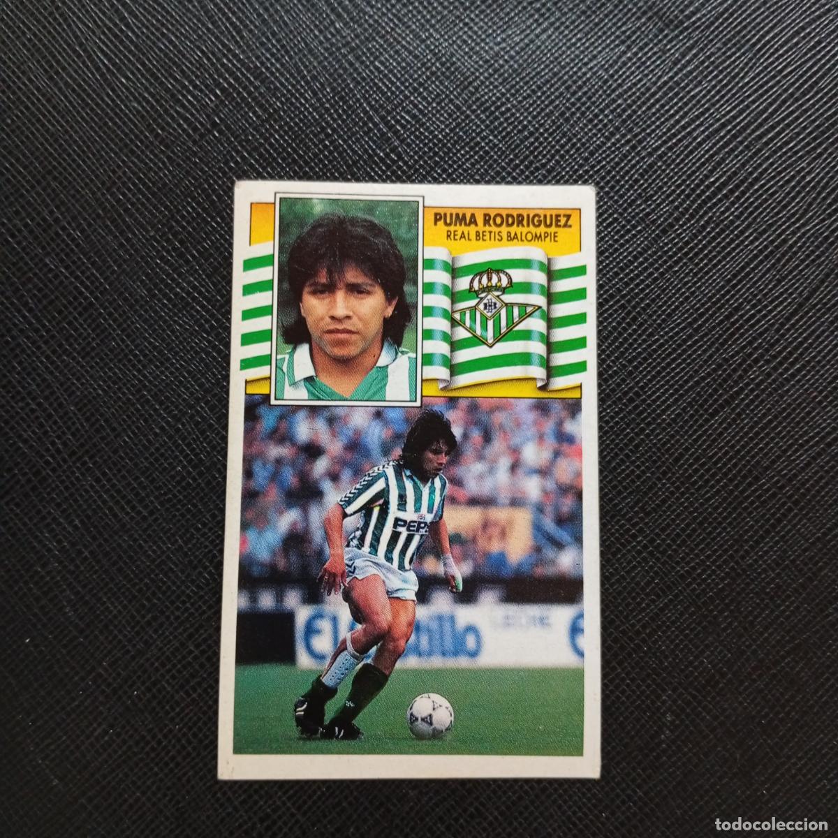 Cromos de f&uacute;tbol: PUMA RODRIGUEZ REAL BETIS ESTE 1990 1991 CROMO FUTBOL LIGA 90 91 - DESPEGADO - A37 PG127