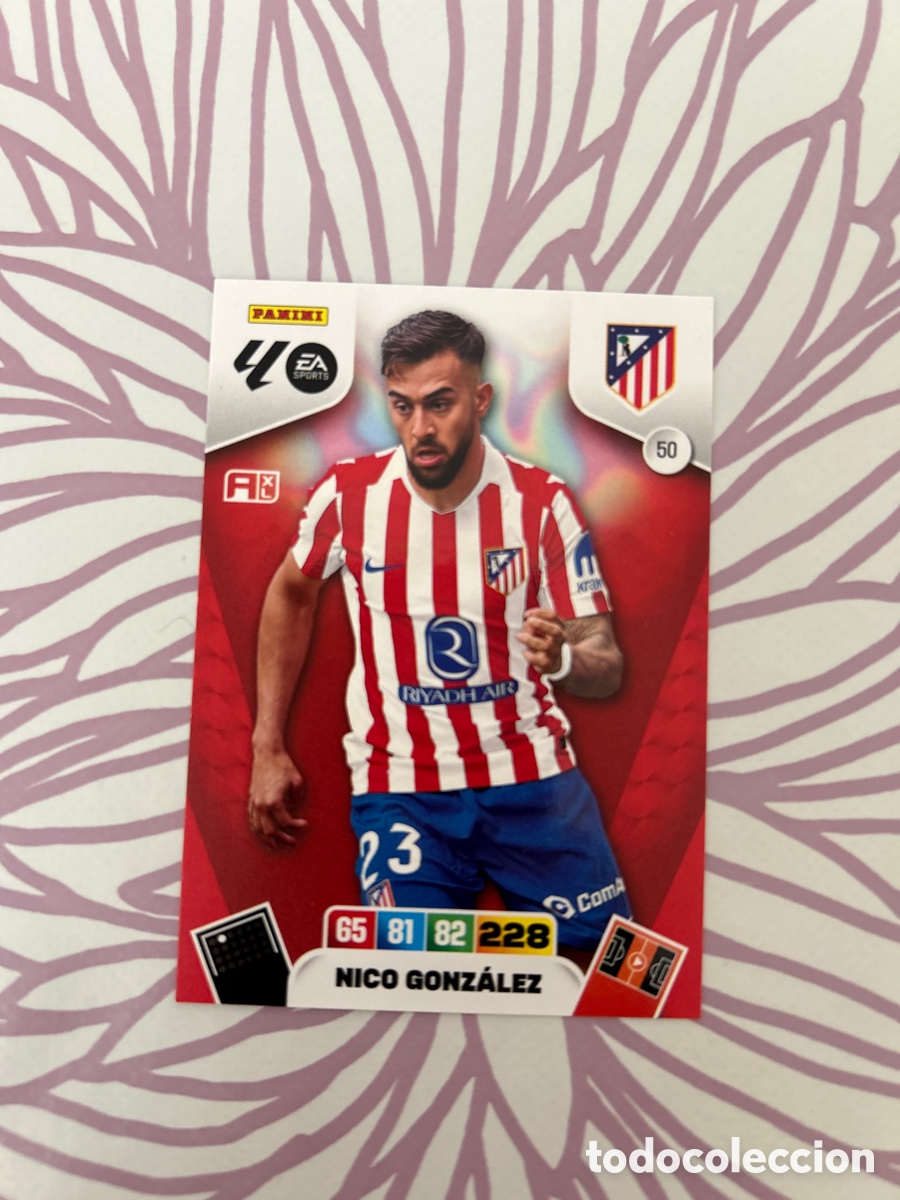 Cromos de f&uacute;tbol: Nico Gonz&aacute;lez (50) Liga 2025-2026