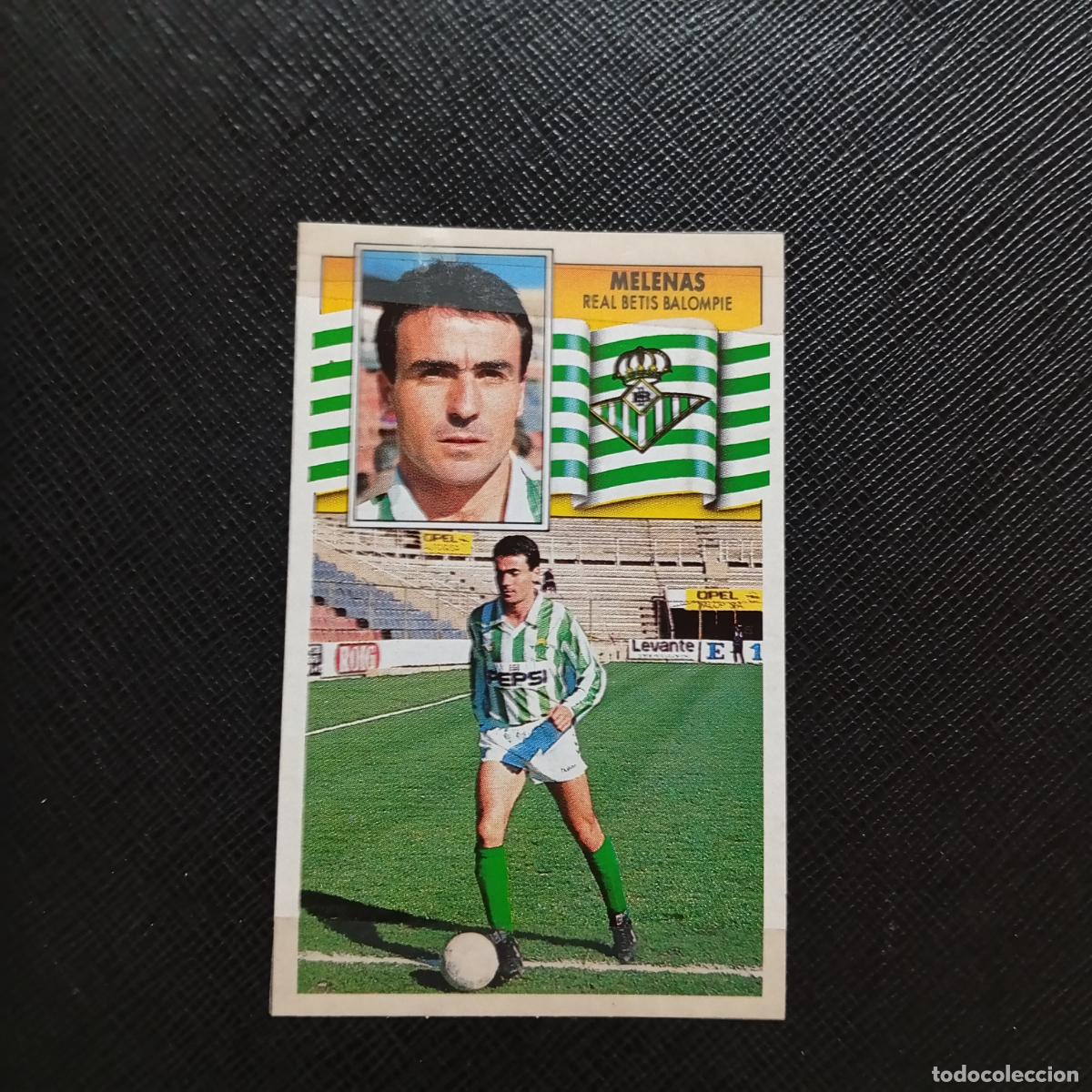 Cromos de f&uacute;tbol: MELENAS REAL BETIS ESTE 1990 1991 CROMO FUTBOL LIGA 90 91 - TRASERA SIN PEGAR LEER - A37 PG127 BAJA