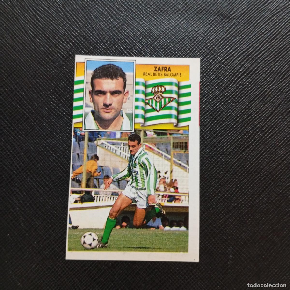 Cromos de f&uacute;tbol: ZAFRA REAL BETIS ESTE 1990 1991 CROMO FUTBOL LIGA 90 91 - DESPEGADO - A37 PG127