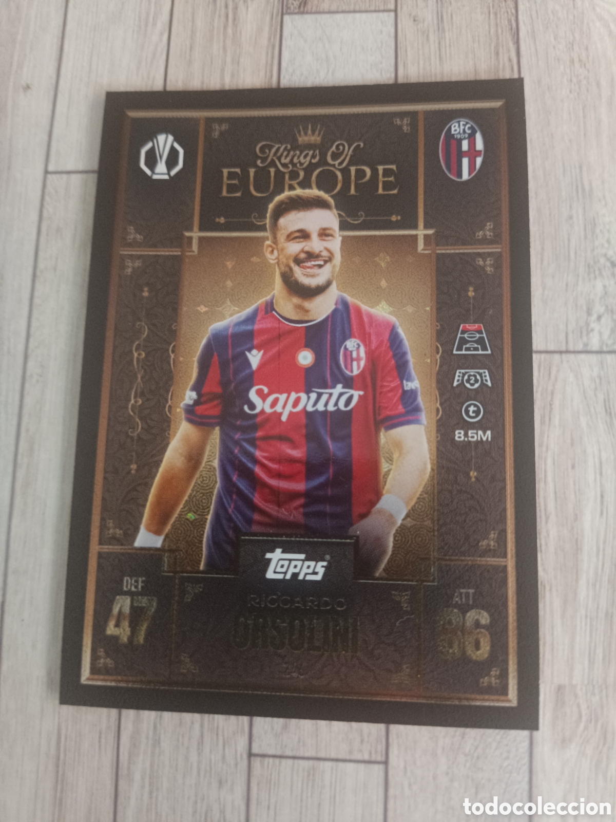 Football Stickers: 246 RICCARDO ORSOLINI BOLOGNA KINGS OF EUROPE CHAMPIONS MATCH ATTAX EXTRA 2025 2026 TOPPS 25 26