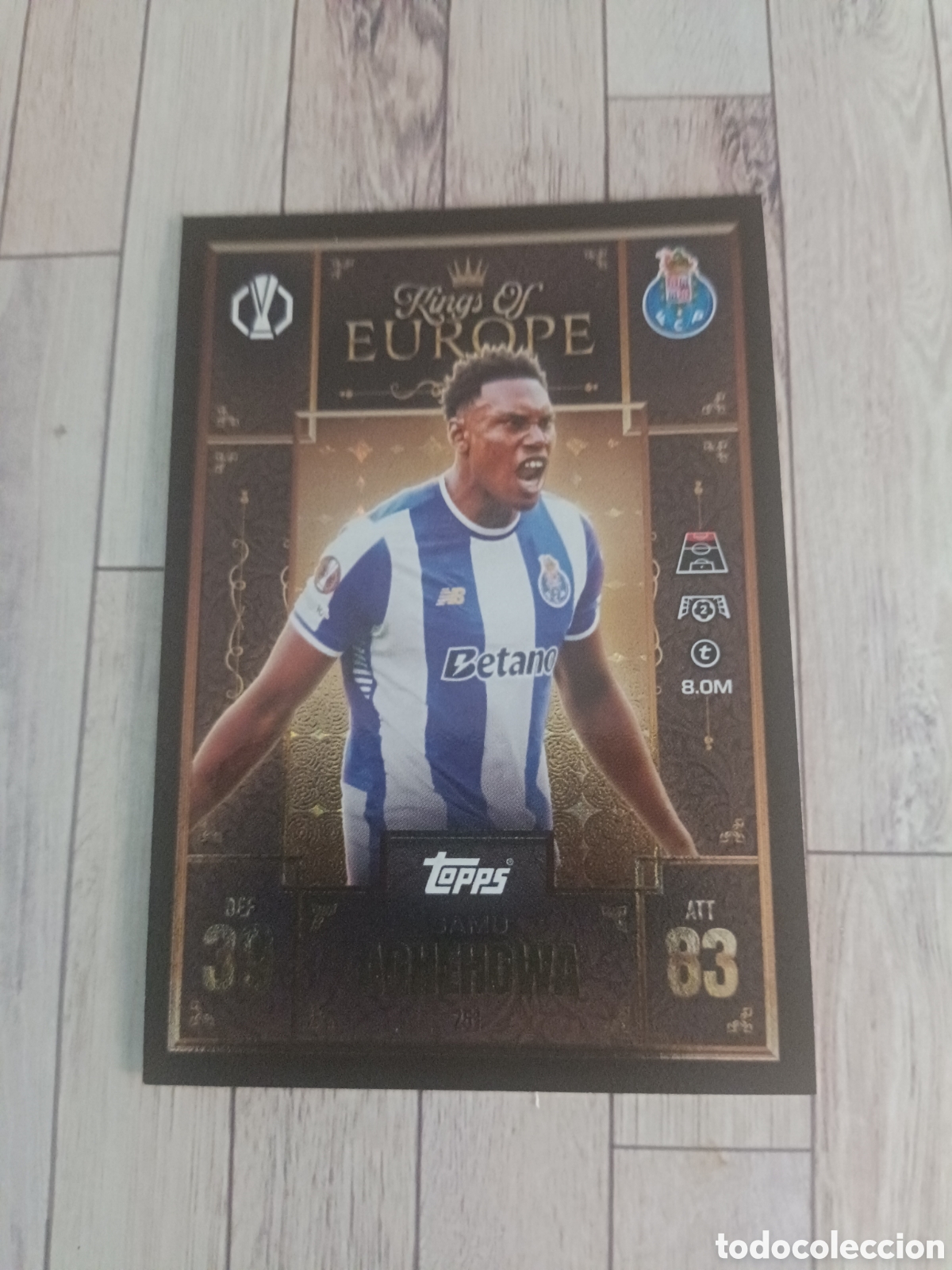 Cartes &agrave; collectionner de Football: 251 SAMU AGHEHOWA OPORTO PORTO FC KINGS OF EUROPE CHAMPIONS MATCH ATTAX EXTRA 2025 2026 TOPPS 25 26