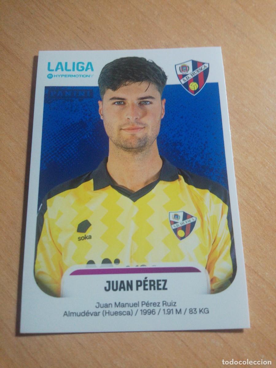 Cromos de f&uacute;tbol: 233 JUAN PEREZ DEL HUESCA 2&ordf; DIVISION HYPERMOTION 25 26 PANINI 2025 2026 NUEVO