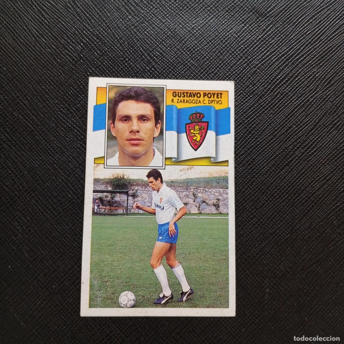 Cromos de f&uacute;tbol: GUSTAVO POYET ZARAGOZA ESTE 1990 1991 CROMO FUTBOL LIGA 90 91 - DESPEGADO - A37 PG208