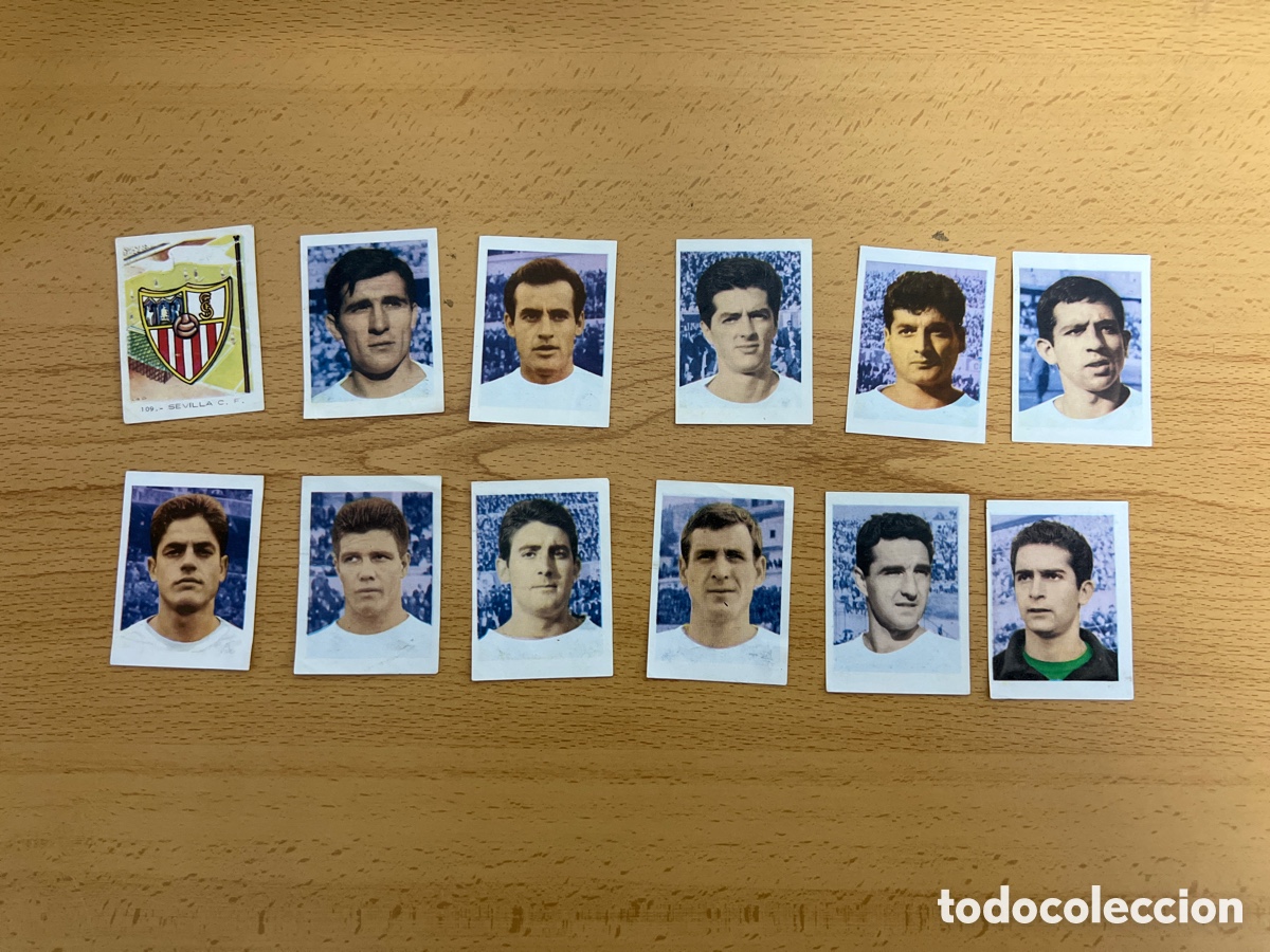 Cromos de Futebol: 1966 SEVILLA CF LOTE DE 12 RUIZ ROMERO TENIS FUTBOL CICLISMO DESPEGADOS