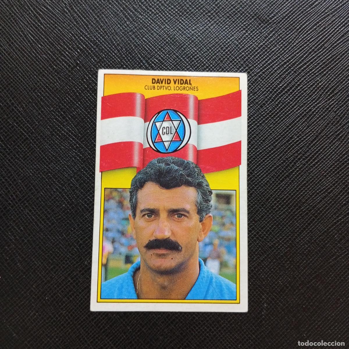 Cromos de f&uacute;tbol: DAVID VIDAL LOGRO&Ntilde;ES ESTE 1990 1991 CROMO FUTBOL LIGA 90 91 - DESPEGADO - A37 PG226
