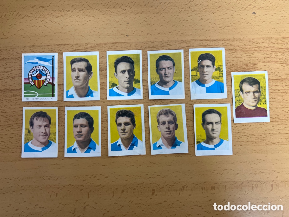 Cromos de Futebol: 1966 SABADELL LOTE DE 11 RUIZ ROMERO TENIS FUTBOL CICLISMO DESPEGADOS