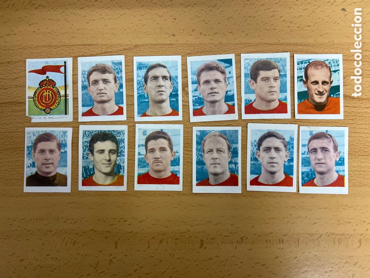 Cromos de Futebol: 1966 CD MALLORCA LOTE DE 12 RUIZ ROMERO TENIS FUTBOL CICLISMO DESPEGADOS