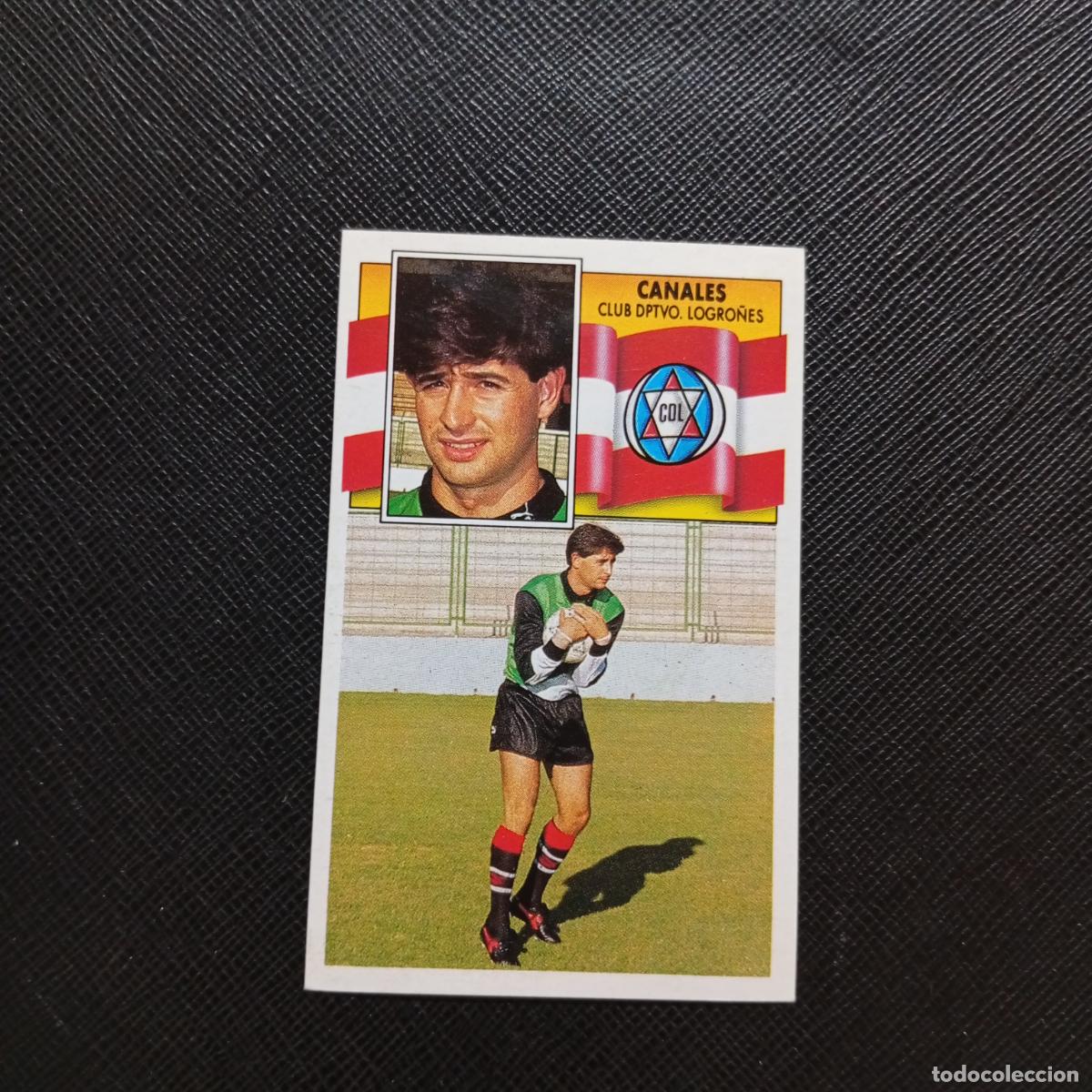 Cromos de f&uacute;tbol: CANALES LOGRO&Ntilde;ES ESTE 1990 1991 CROMO FUTBOL LIGA 90 91 - DESPEGADO - A37 PG226 BAJA