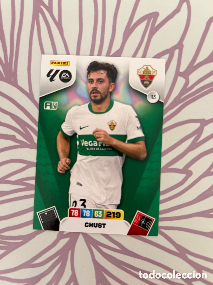 Cromos de f&uacute;tbol: Chust (113) Liga 2025-2026