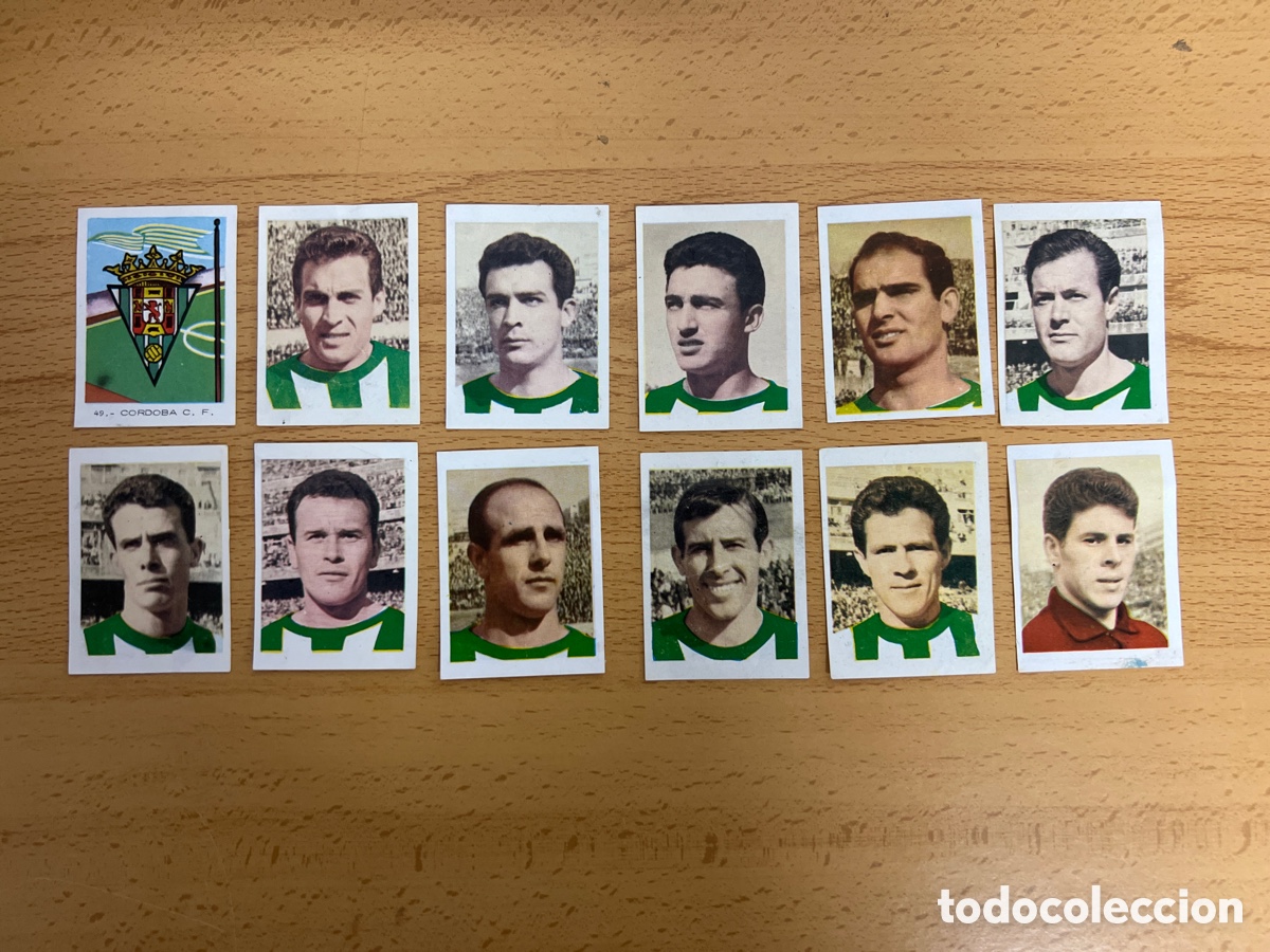 Cromos de Futebol: 1966 CORDOBA CF LOTE DE 12 RUIZ ROMERO TENIS FUTBOL CICLISMO DESPEGADOS