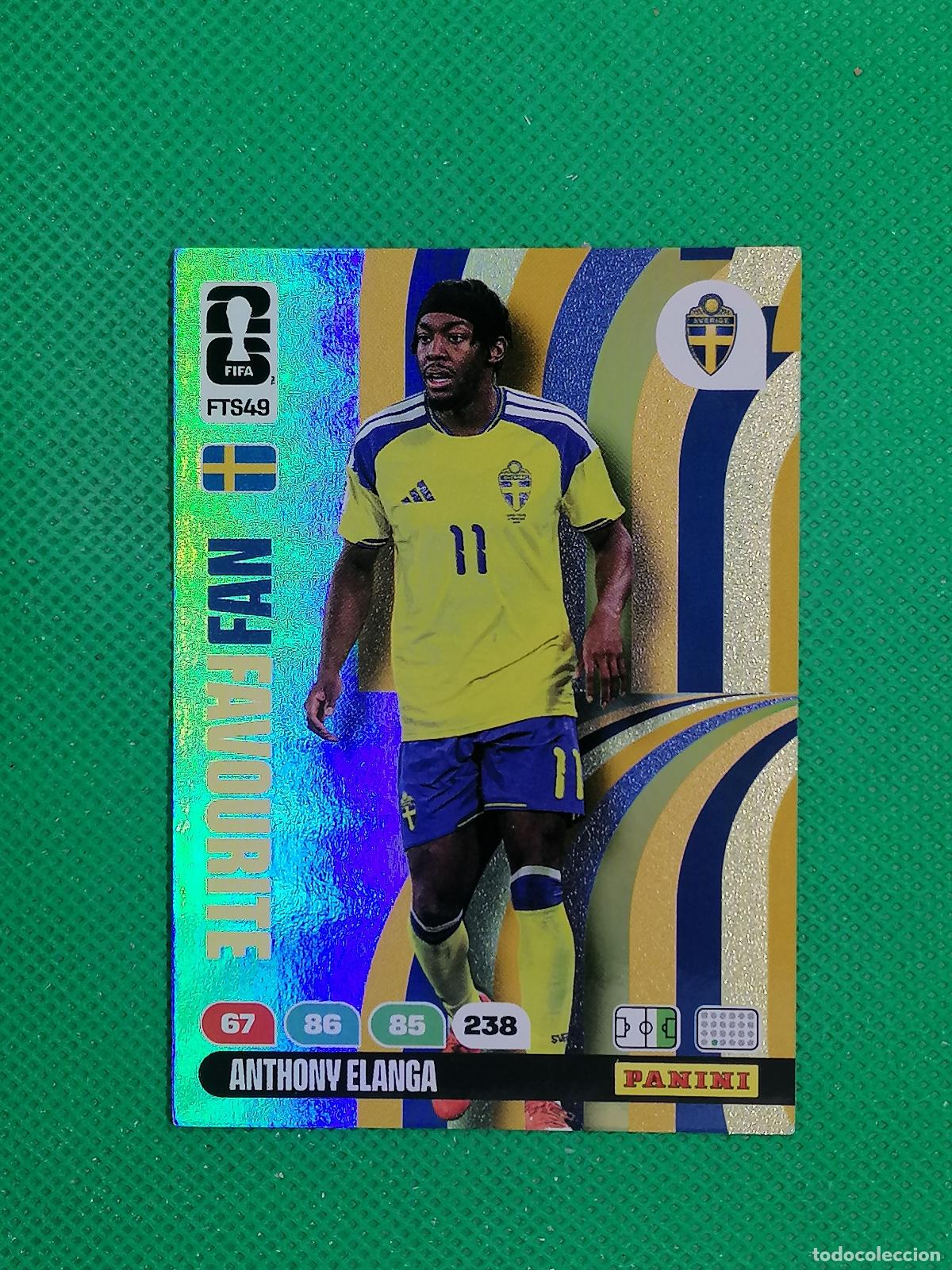 Cromos de f&uacute;tbol: FTS49 ANTHONY ELANGA FAN FAVOURITE SUECIA UPDATE ⚽ PANINI ADRENALYN FIFA WORLD CUP 26 2026 ⚽
