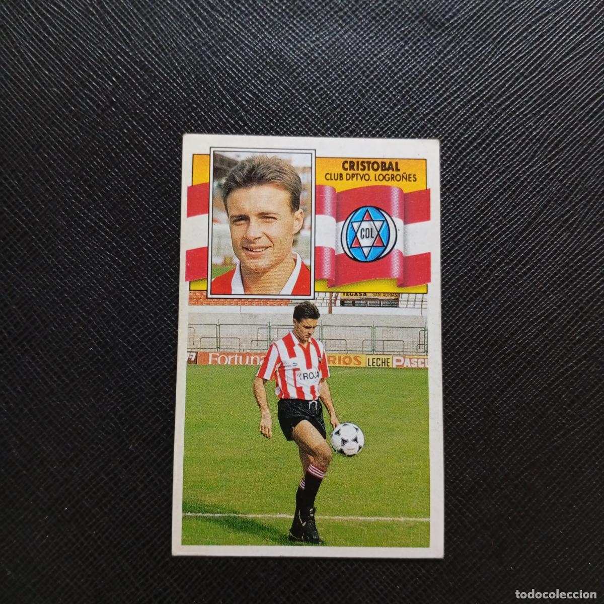 Cromos de f&uacute;tbol: CRISTOBAL LOGRO&Ntilde;ES ESTE 1990 1991 CROMO FUTBOL LIGA 90 91 - DESPEGADO - A37 PG226