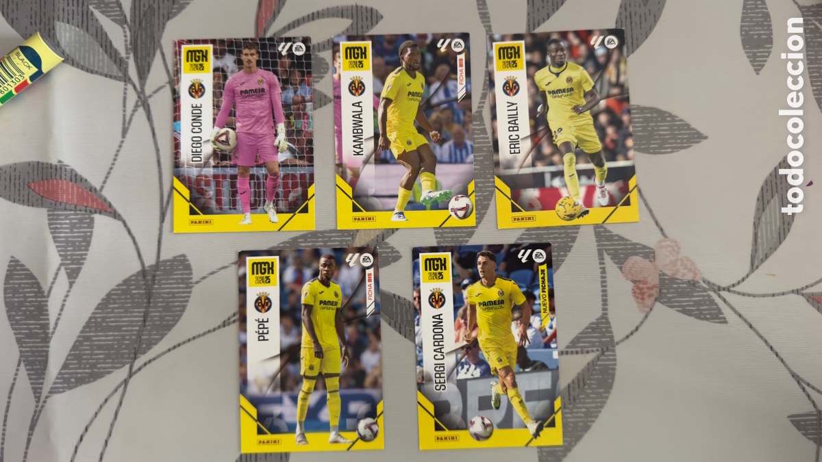 Cromos de f&uacute;tbol: Lote L049: Cromos de futbol Megacracks 24/25 &ldquo;Villareal&rdquo;