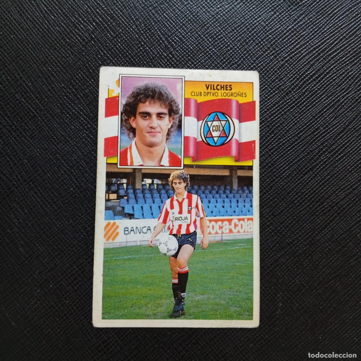 Cromos de f&uacute;tbol: VILCHES LOGRO&Ntilde;ES ESTE 1990 1991 CROMO FUTBOL LIGA 90 91 - DESPEGADO - A37 PG226