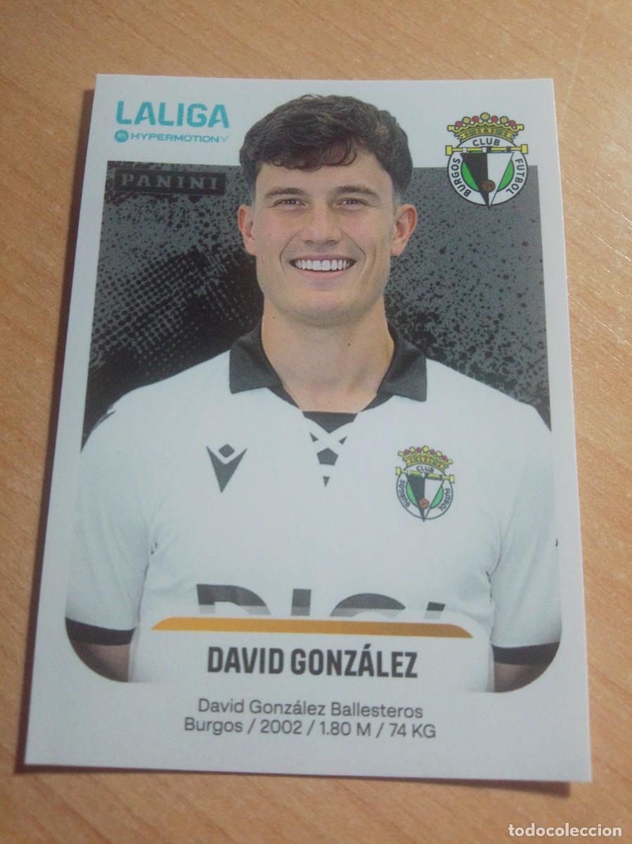 Cromos de f&uacute;tbol: 70 DAVID GONZALEZ DEL BURGOS 2&ordf; DIVISION HYPERMOTION 25 26 PANINI 2025 2026 NUEVO