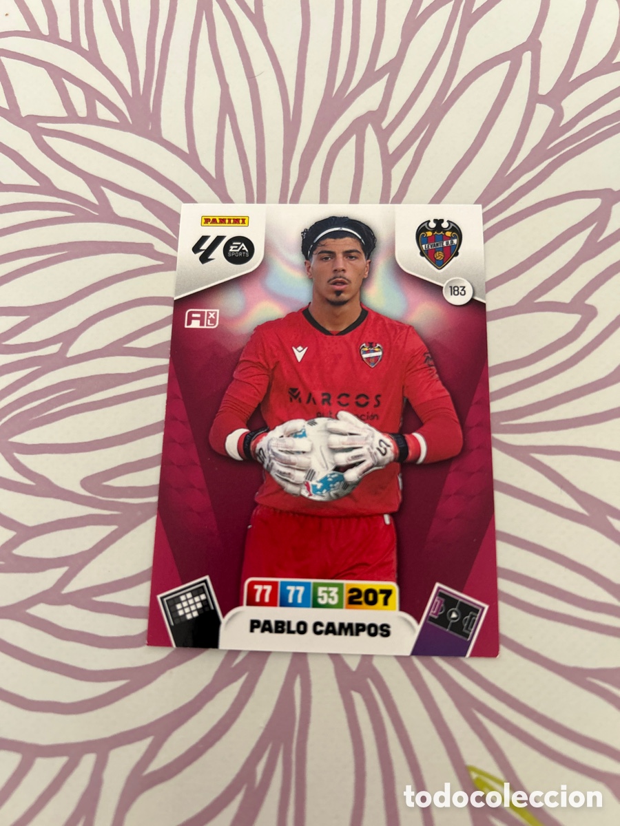 Cromos de f&uacute;tbol: Pablo campos (183) Liga 2025-2026